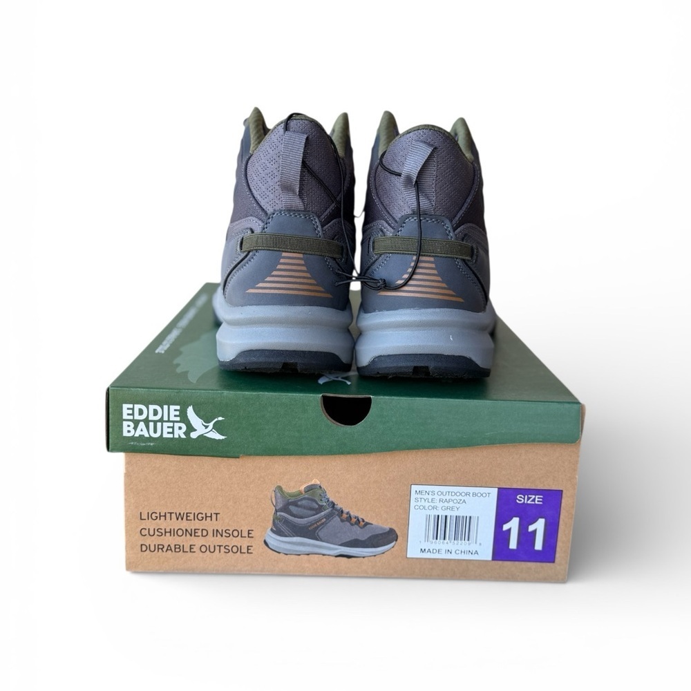 Eddie Bauer Men's Outdoor Boots Size 11 Grey. Sold elsewhere for $169. Here: $55 - Picture 2 of 2